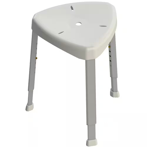 Shower stool with - stool, adjustable